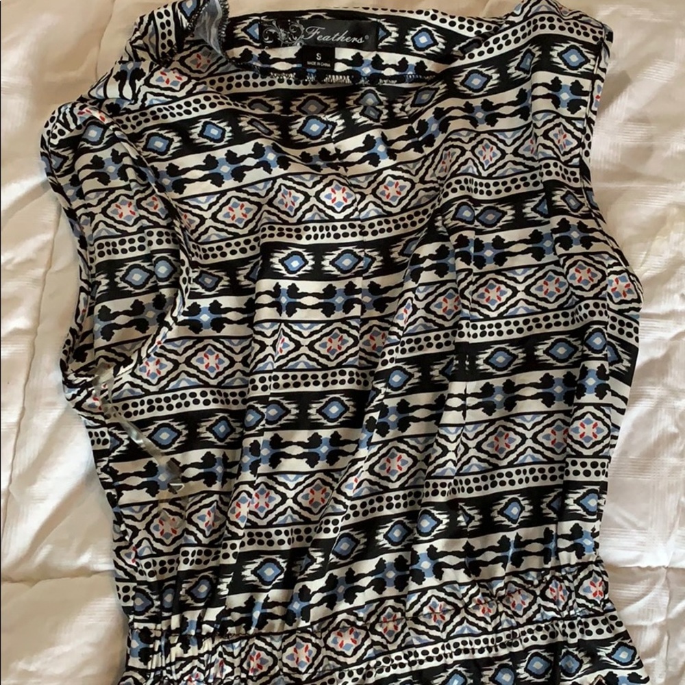 Multi colored dress with pockets